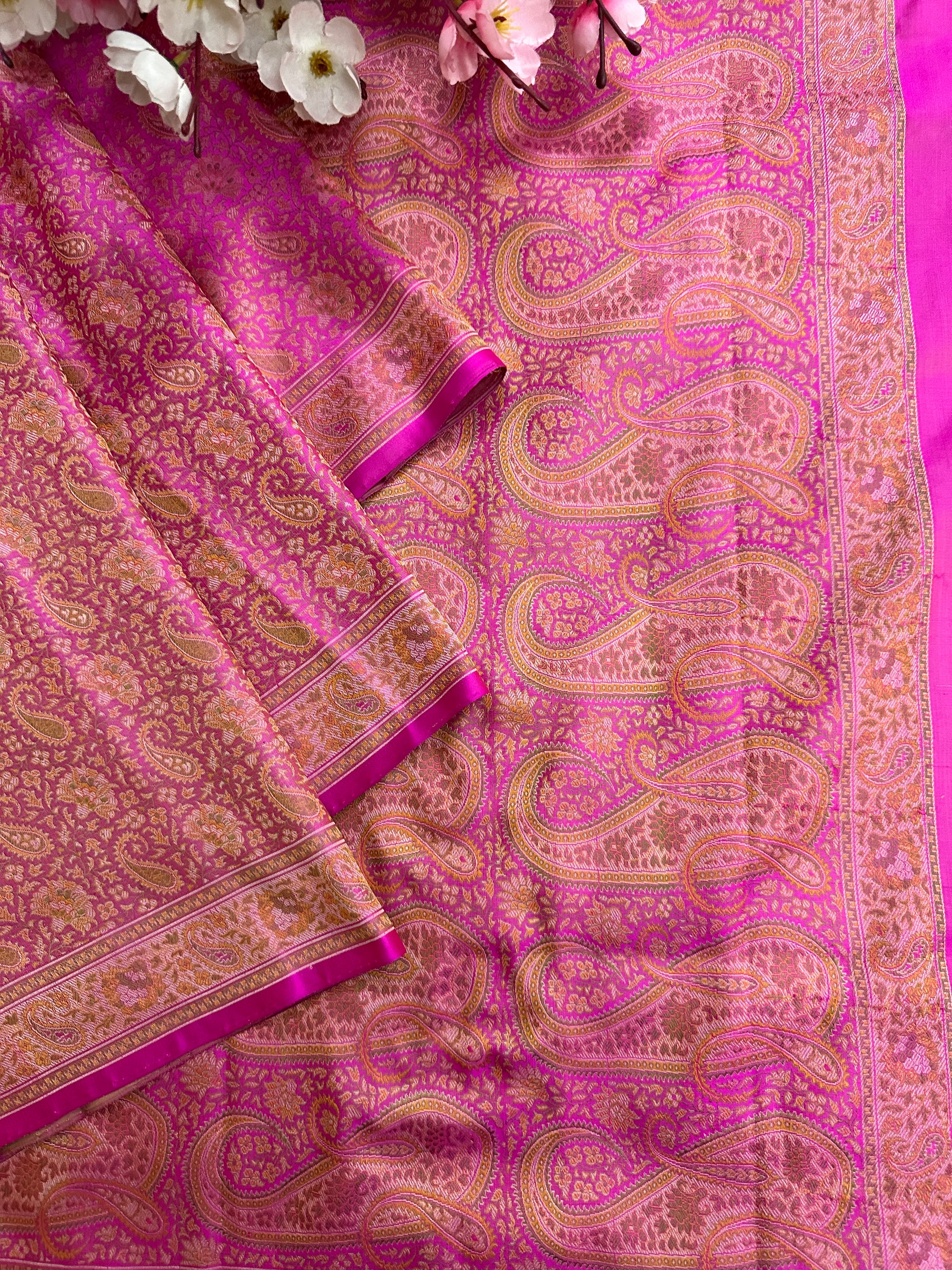Pure Jamawar Tanchui Silk Handloom Saree – No Zari, Ultra Soft & Royal Weave | Banarasi Elegance