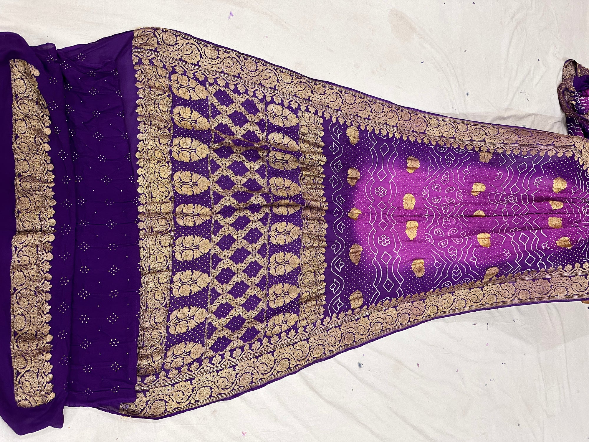 Pure Khaddi georgette Bandhani [Bandhej] Saree