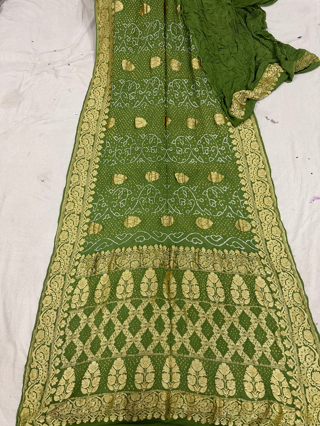 Pure Khaddi georgette Bandhani [Bandhej] Saree