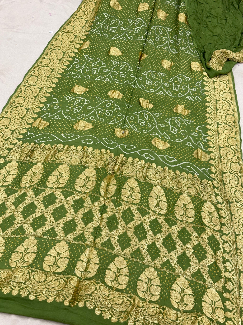 Pure Khaddi georgette Bandhani [Bandhej] Saree