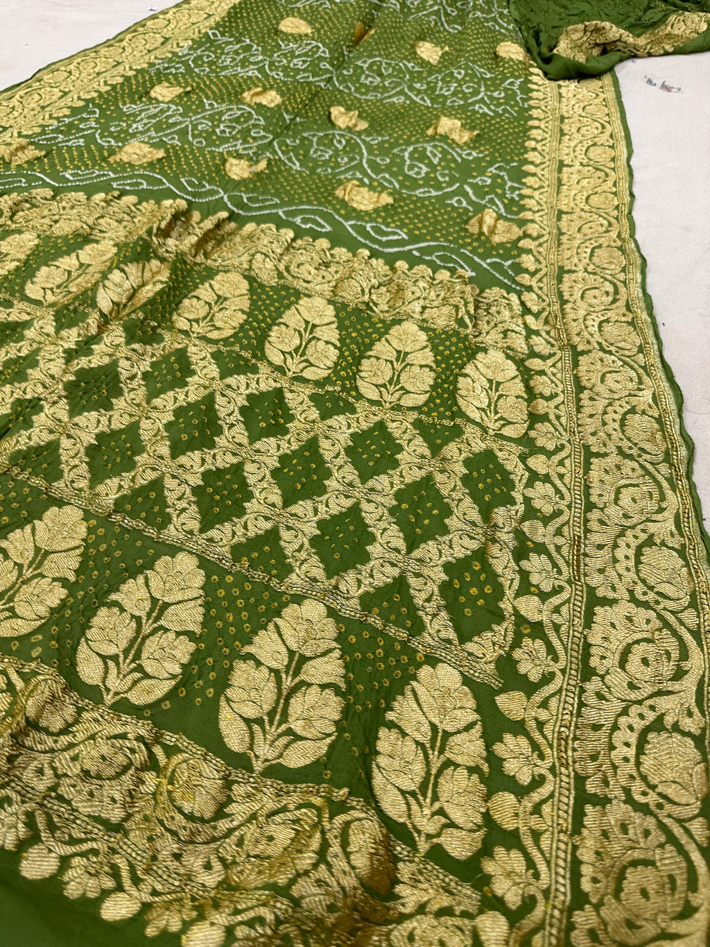Pure Khaddi georgette Bandhani [Bandhej] Saree