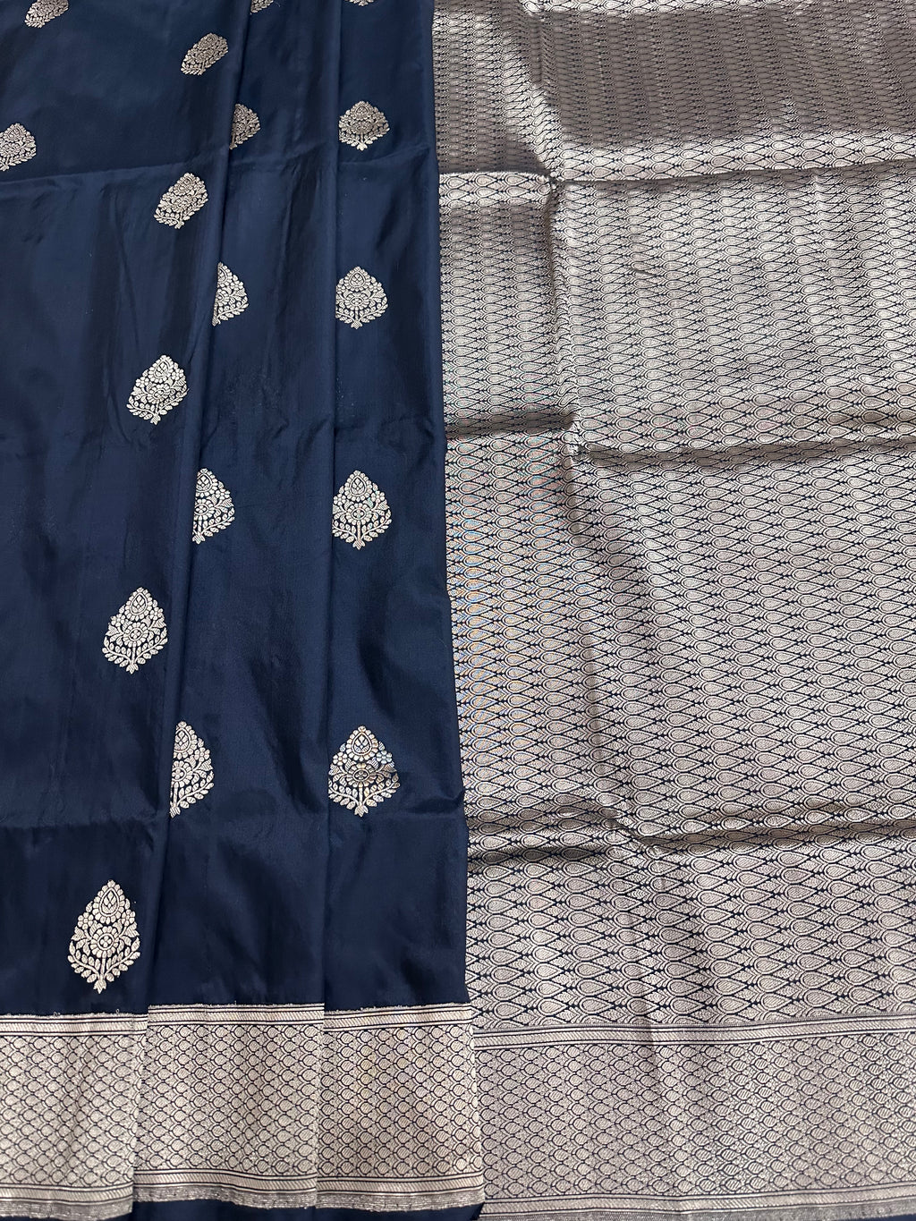 Pure Katan Silk Kadhwa Buta Handloom Saree – Real Zari Banarasi Masterpiece | Royal Weave Elegance