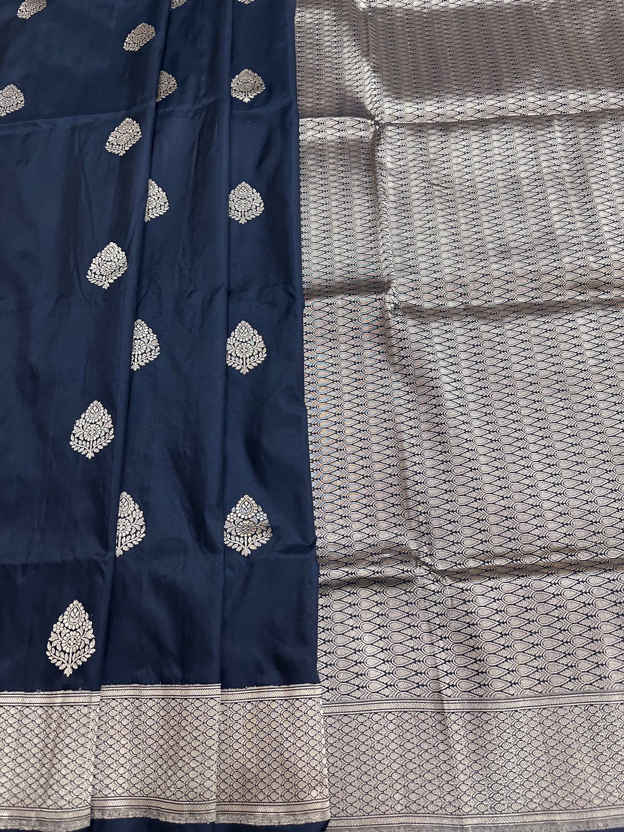 Pure Katan Silk Kadhwa Buta Handloom Saree – Real Zari Banarasi Masterpiece | Royal Weave Elegance