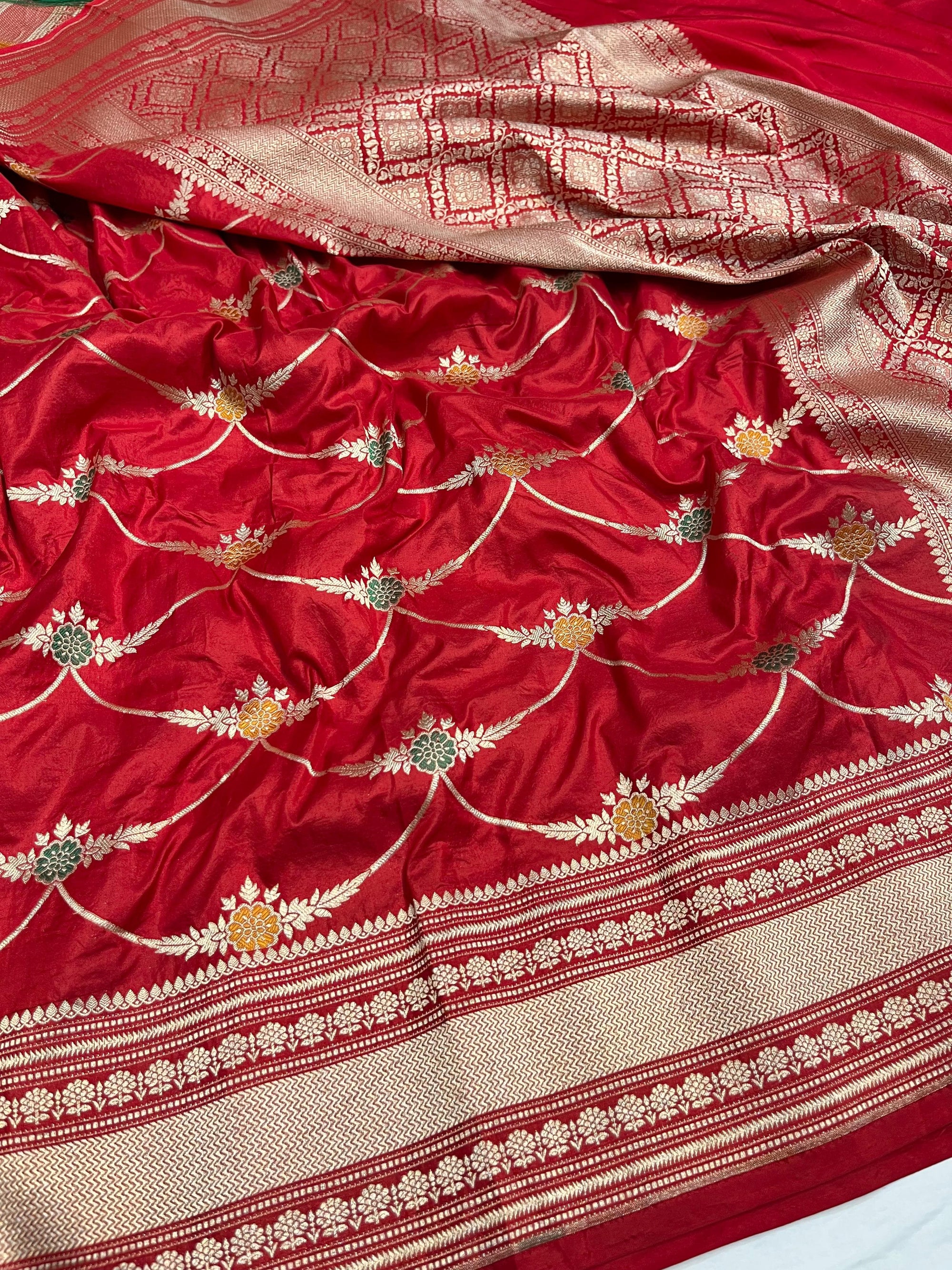 Pure Katan Silk Minakari Banarasi Saree