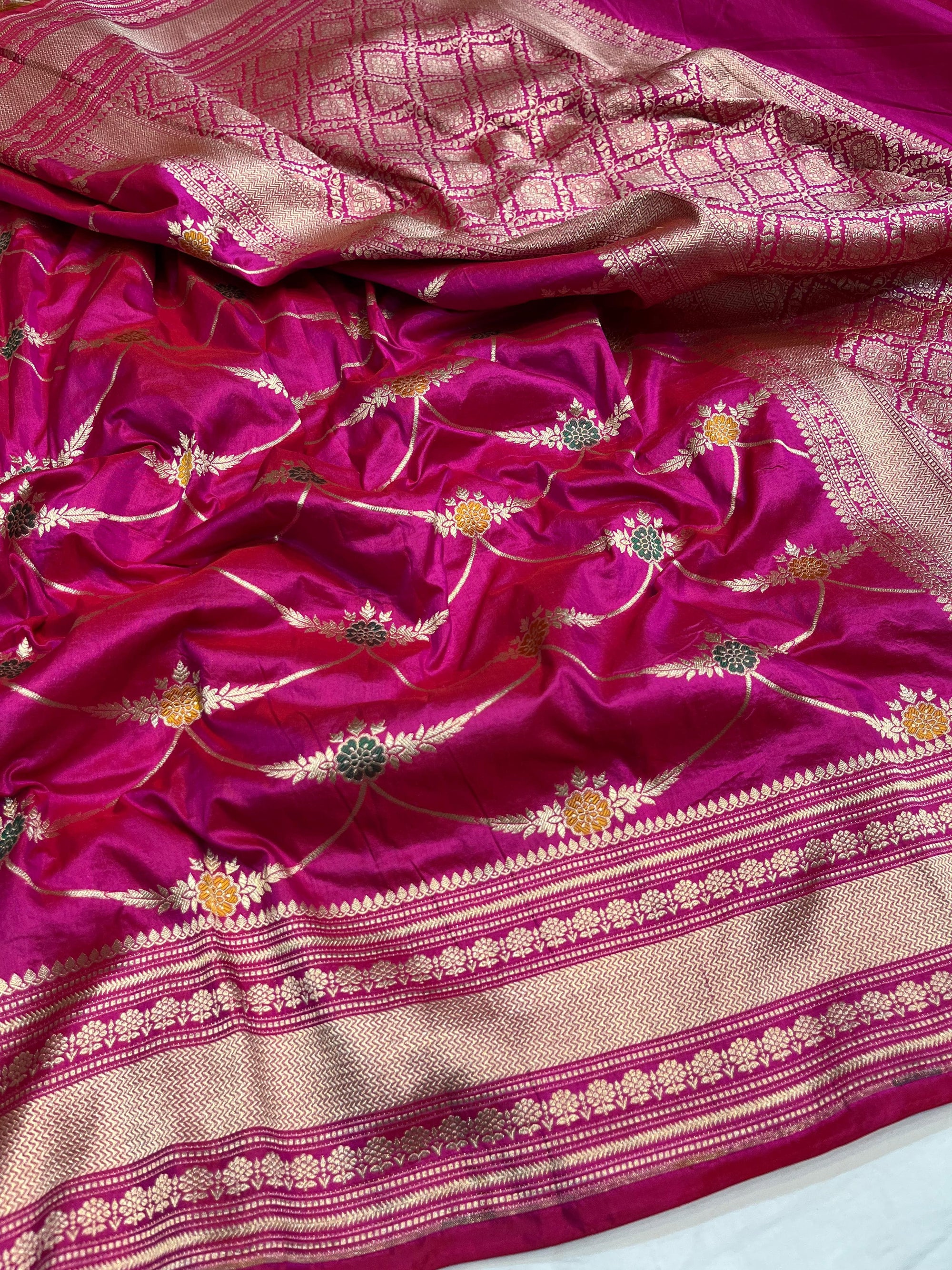 Pure Katan Silk Minakari Banarasi Saree