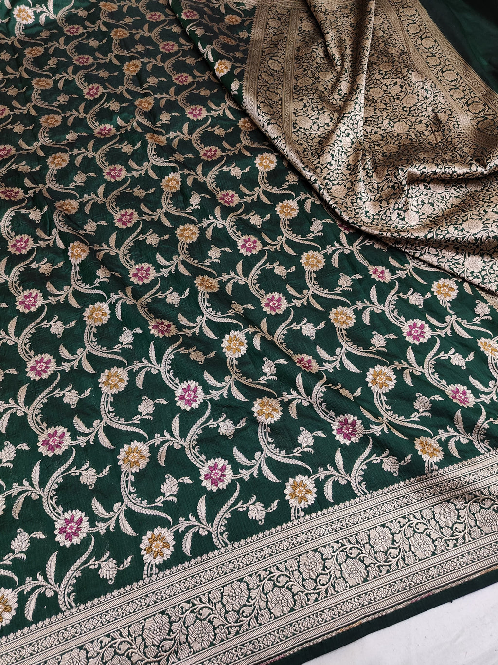 Pure Katan Silk Minakari Banarasi Saree