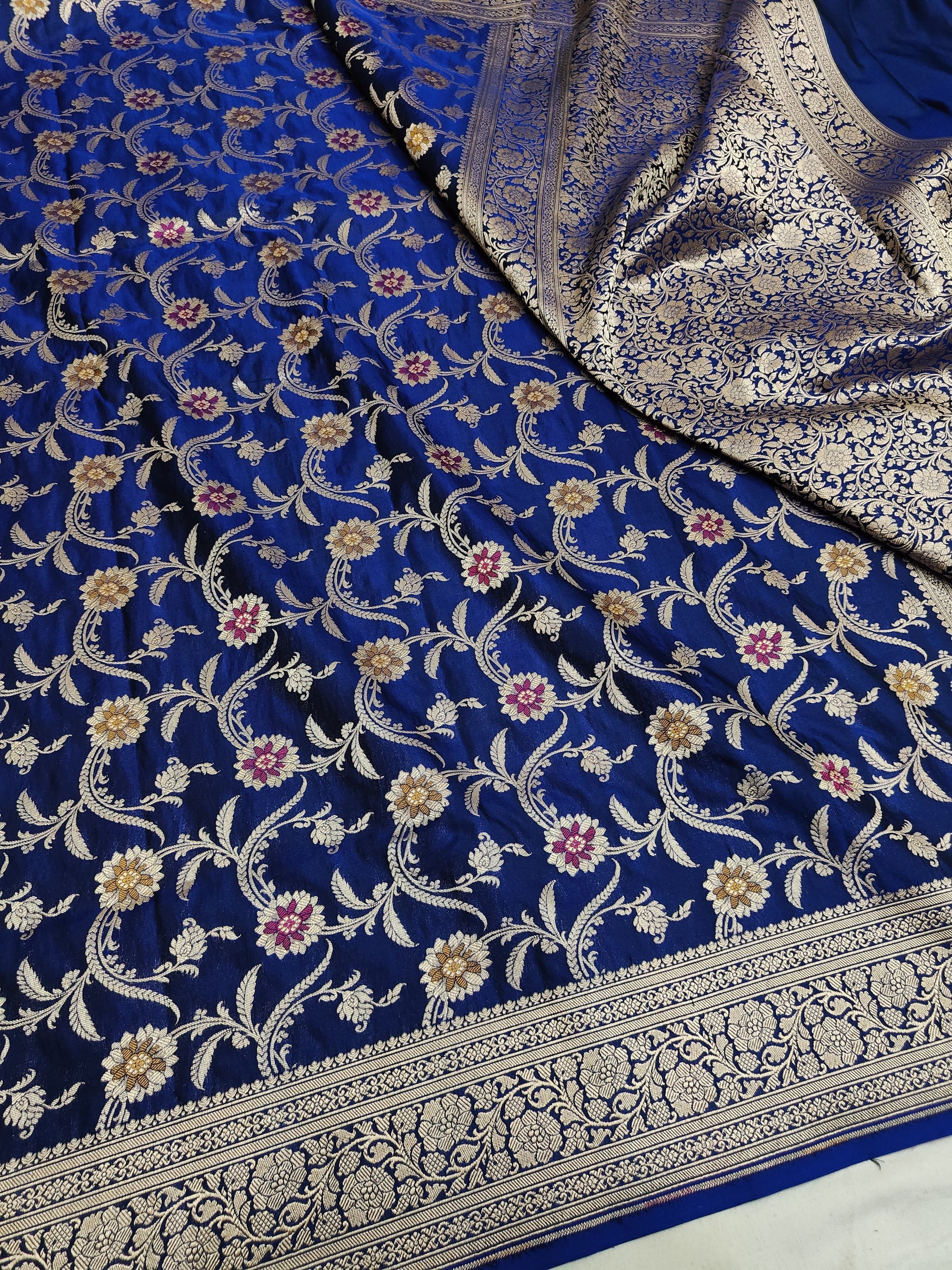 Pure Katan Silk Minakari Banarasi Saree