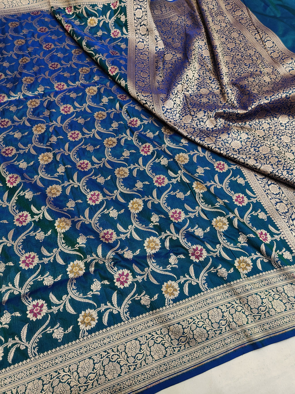 Pure Katan Silk Minakari Banarasi Saree