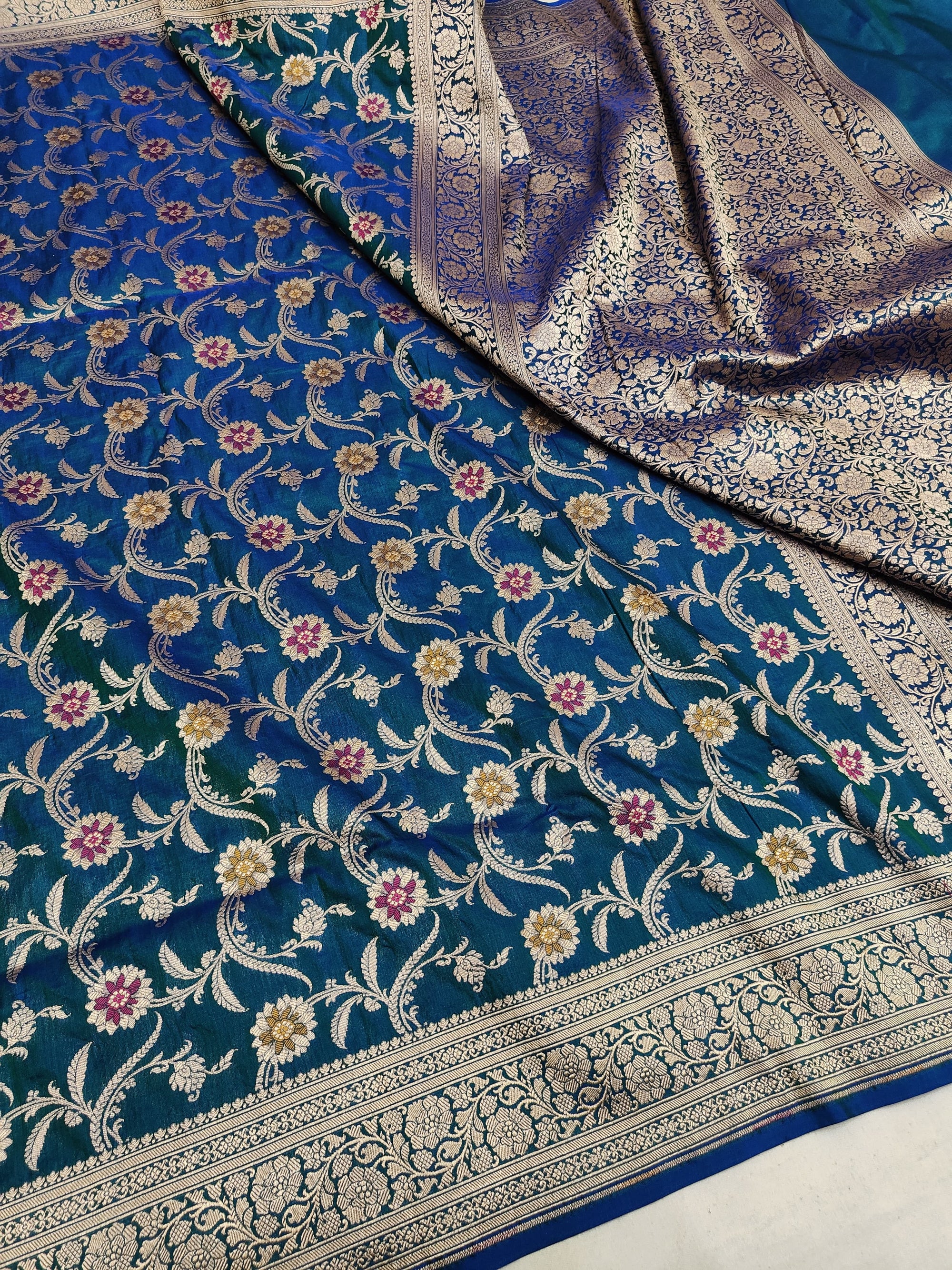 Pure Katan Silk Minakari Banarasi Saree