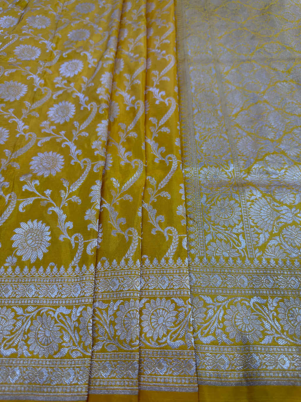 Pure Katan Silk Jaalwork Banarasi Saree