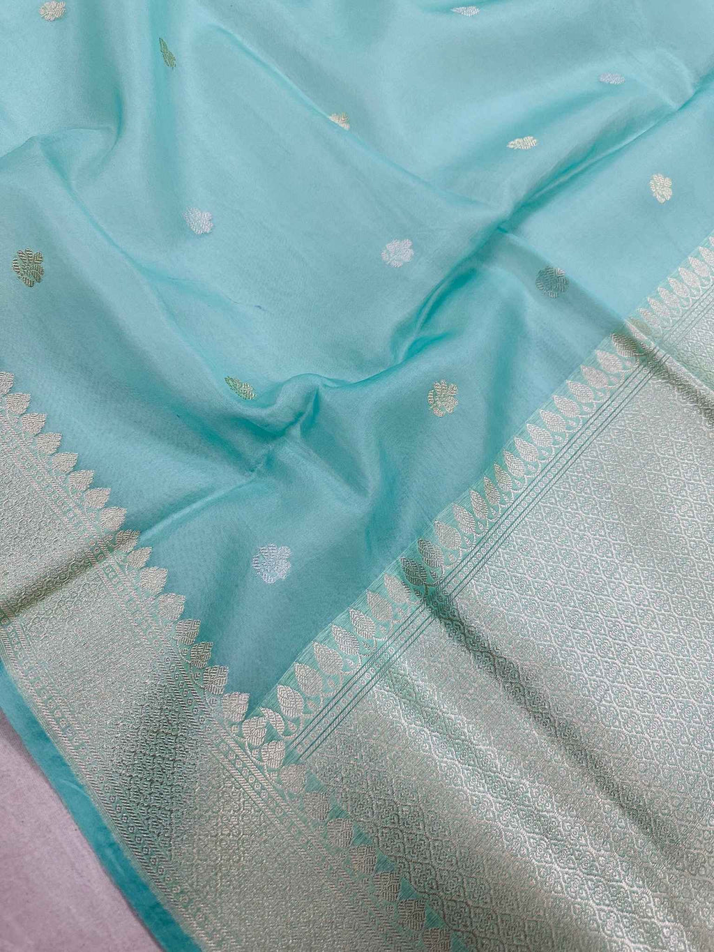 Pure Kora Silk Banarasi Saree – Crisp Organza Silk with Zari Weaving | New Arrival
