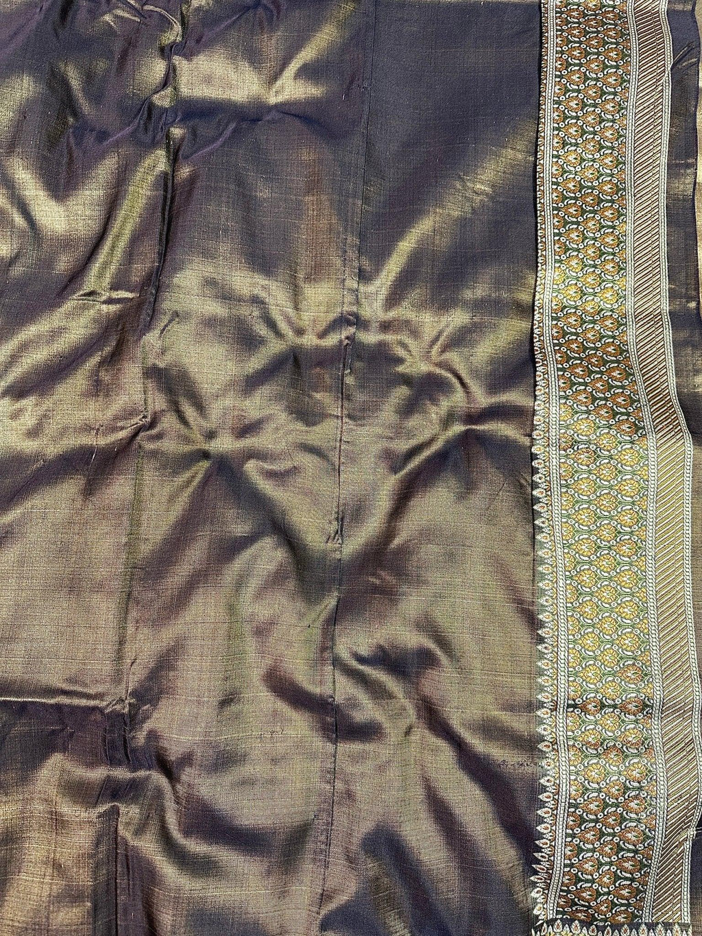 Black Gold Pure Banarasi Handloom Jamawar Tanchui Kadhwa Interlocked Weaved Saree - Katan Banaras