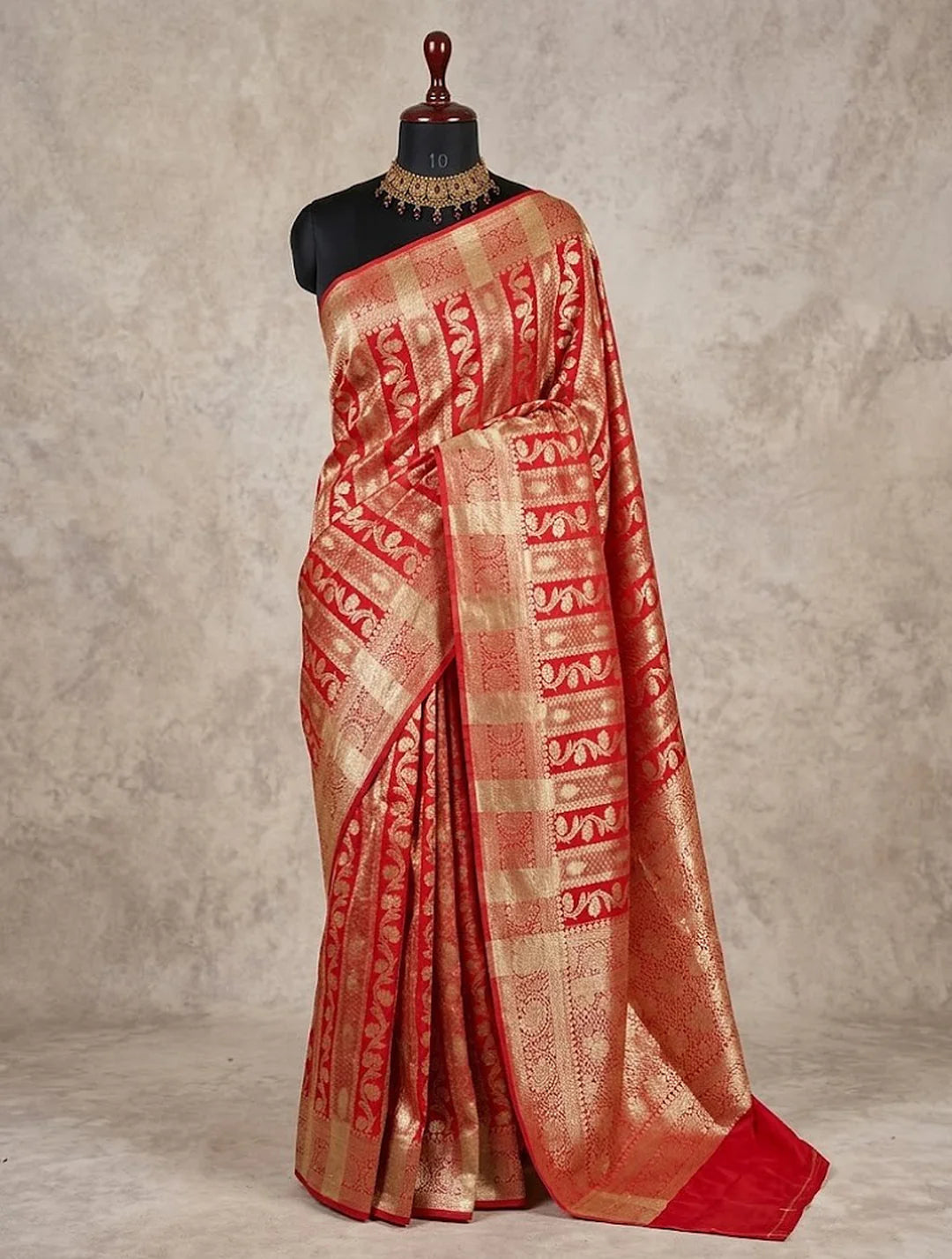 Pure Chiniya Silk Banarasi Saree | Mughal Jaal Zari Weave from Varanasi