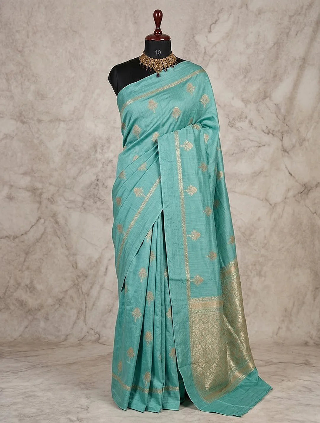 Pure Chiniya Silk Banarasi Saree | Geometric Zari Woven Luxury Saree from Varanasi