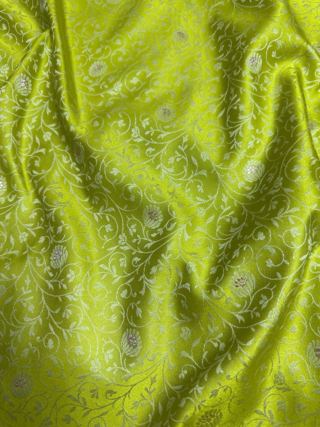 Mehndi Green Mashru Silk Tanchhoi Banarasi Zari Border Brocade Aanchal Saree - Katan Banaras