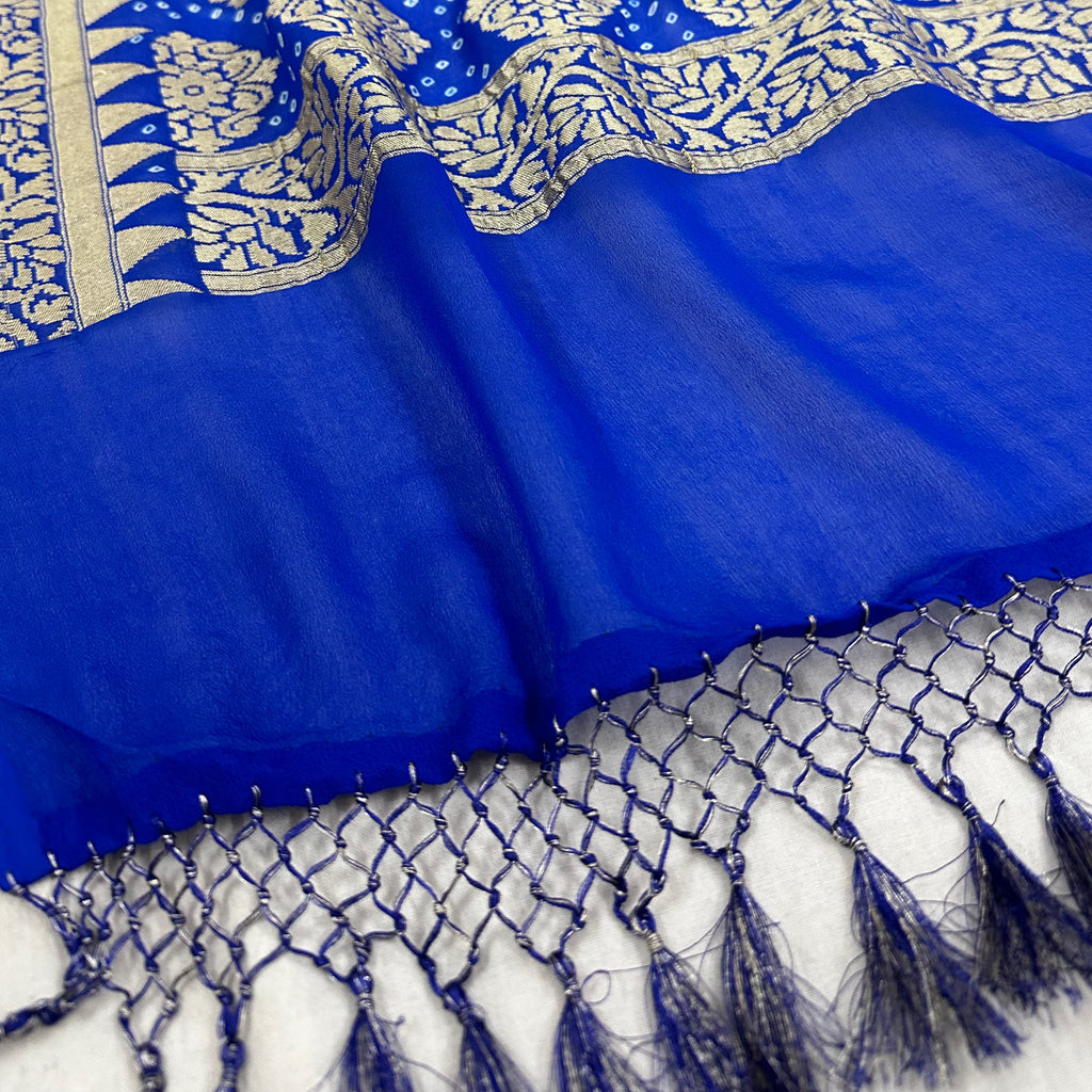 Pure Khaddi georgette Bandhani [Bandhej] Saree