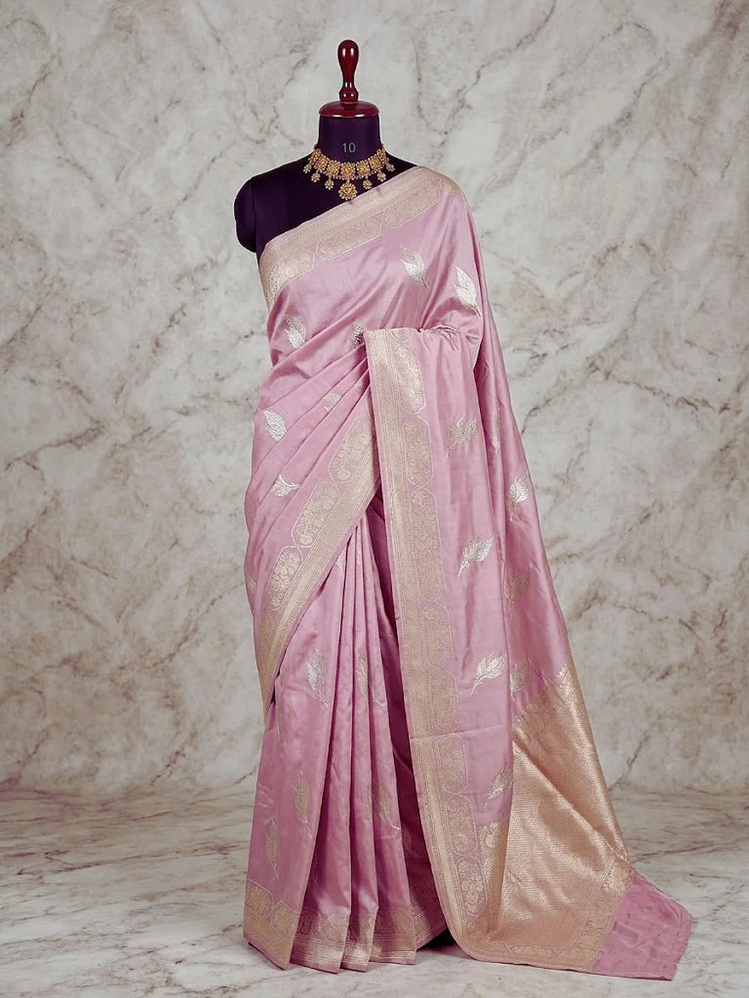 Pink Pure Katan Silk Kadhwa Buta Banarasi Saree | Sona Rupa Zari | Katan Banaras