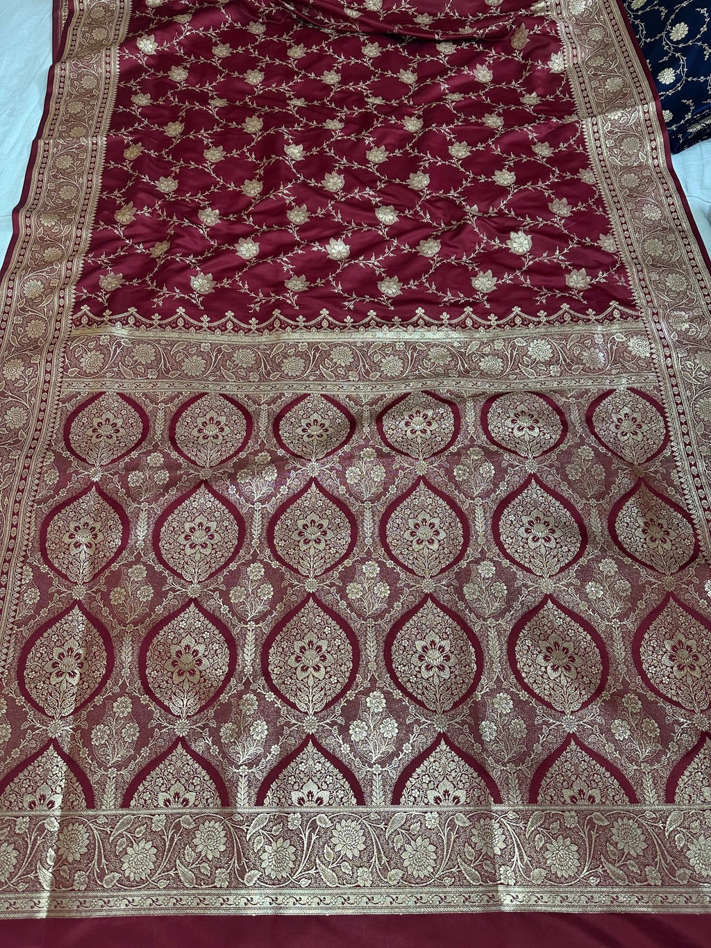 Premium Satin Silk Banarasi Saree - Katan Banaras