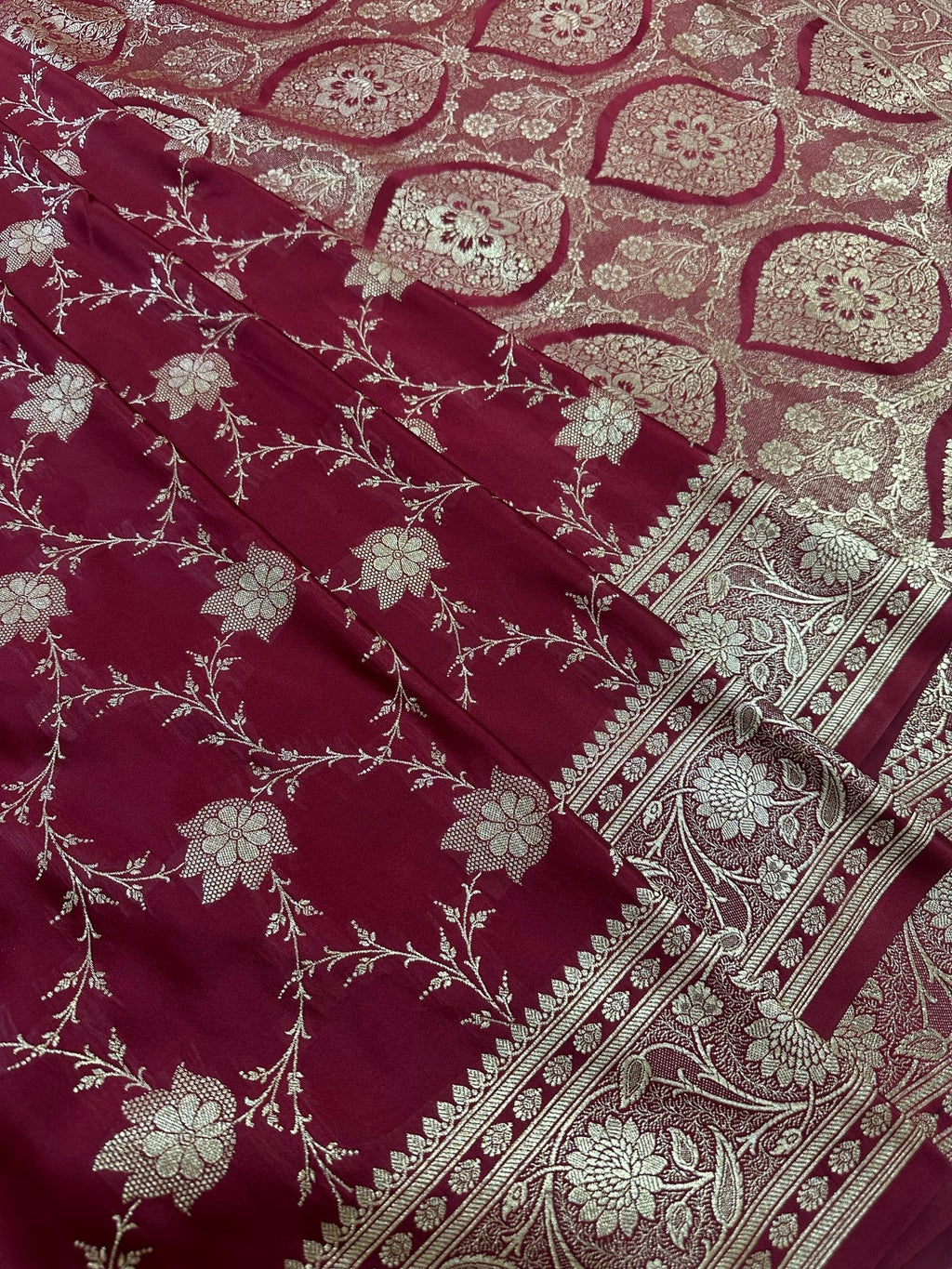 Premium Satin Silk Banarasi Saree - Katan Banaras