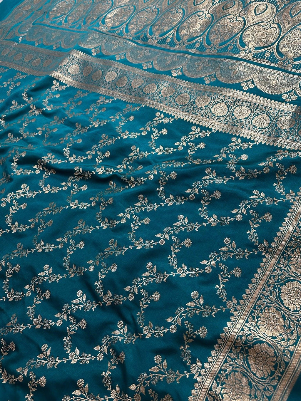 Premium Satin Silk Banarasi Saree - Katan Banaras