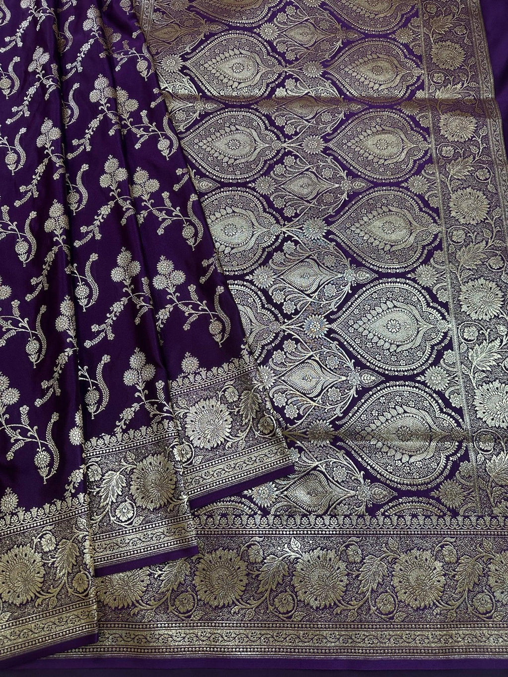 Premium Satin Silk Banarasi Saree - Katan Banaras