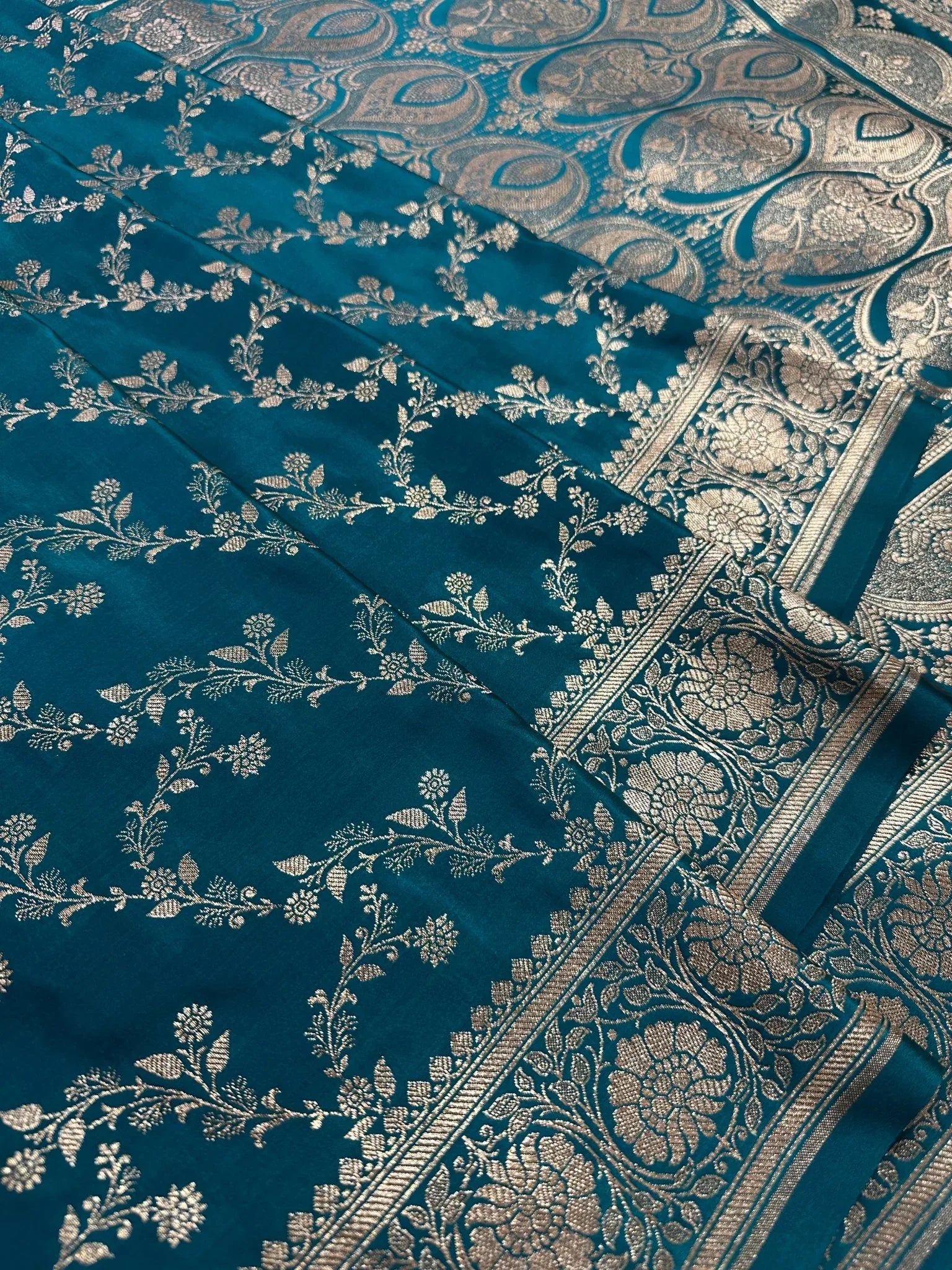 Premium Satin Silk Banarasi Saree - Katan Banaras