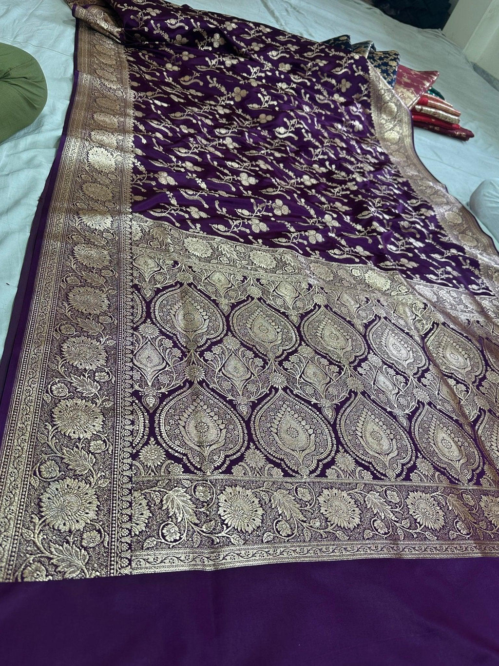 Premium Satin Silk Banarasi Saree - Katan Banaras