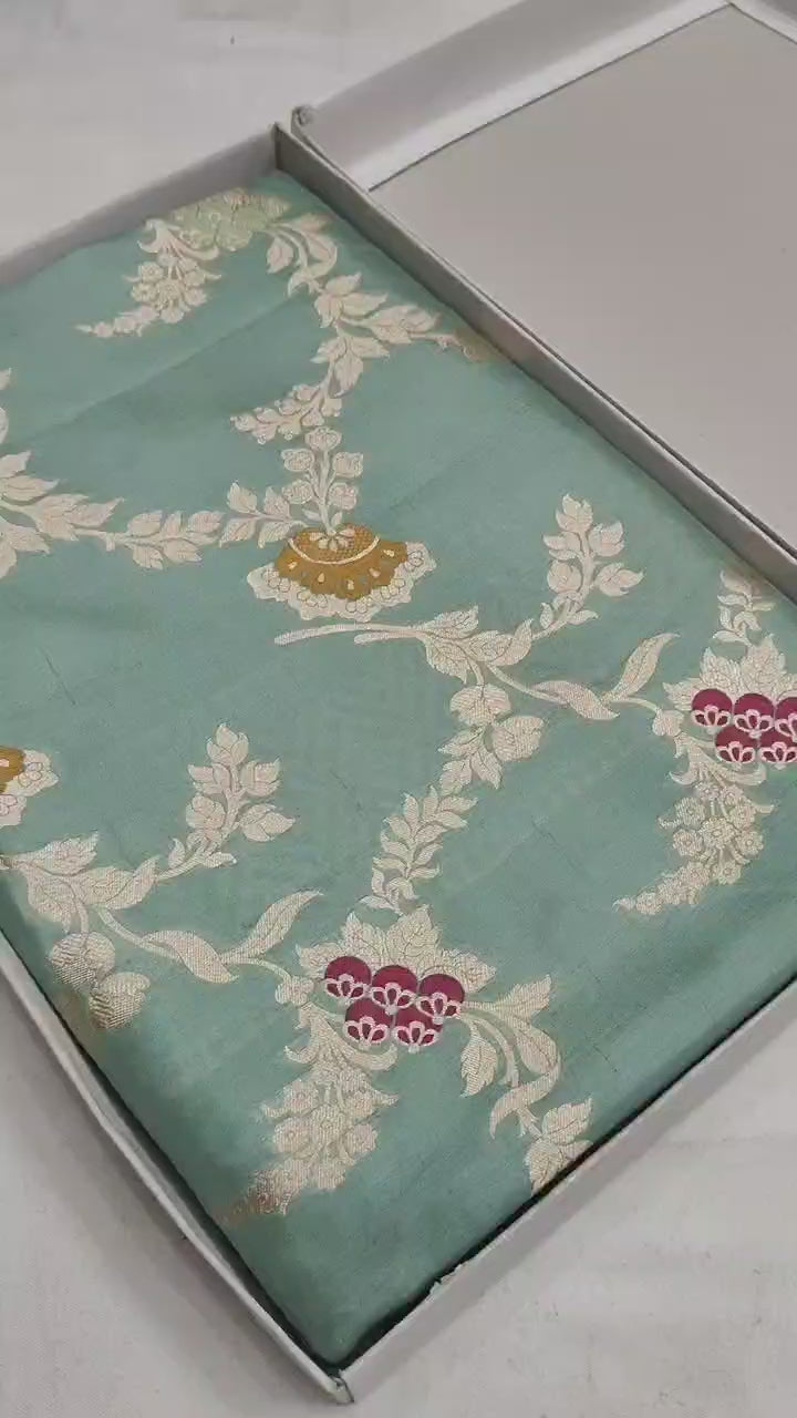 Pure Katan Silk Minakari Banarasi Saree