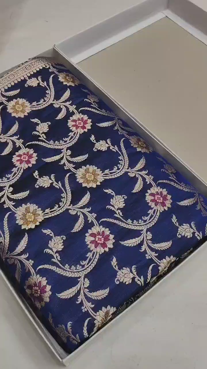 Pure Katan Silk Minakari Banarasi Saree