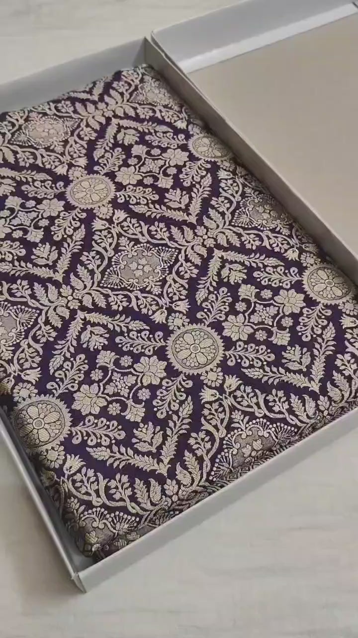 Pure Katan Silk Brocade Saree