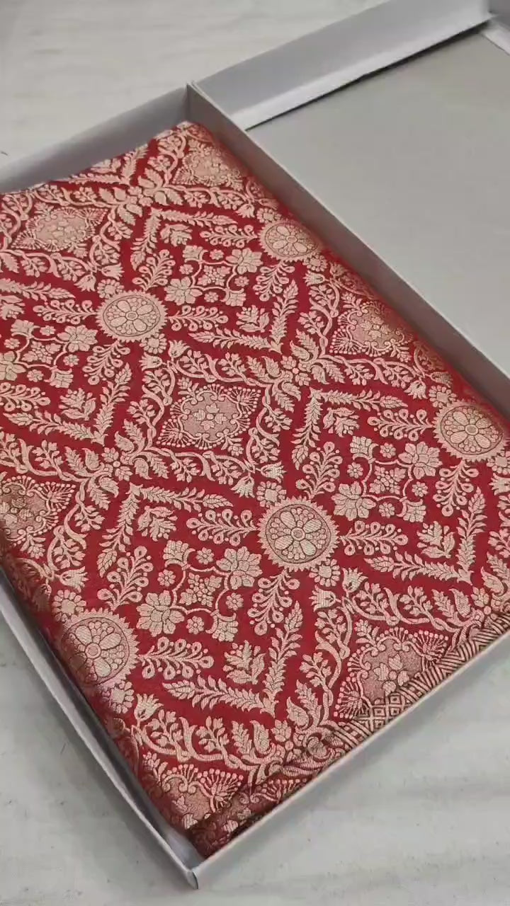 Pure Katan Silk Brocade Saree