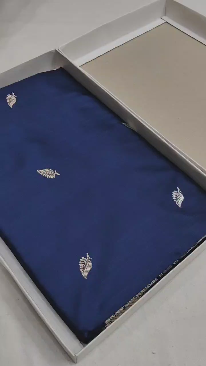 Pure Katan Silk Kadhwa Handloom Saree