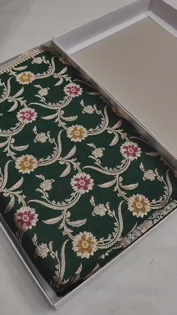 Pure Katan Silk Minakari Banarasi Saree