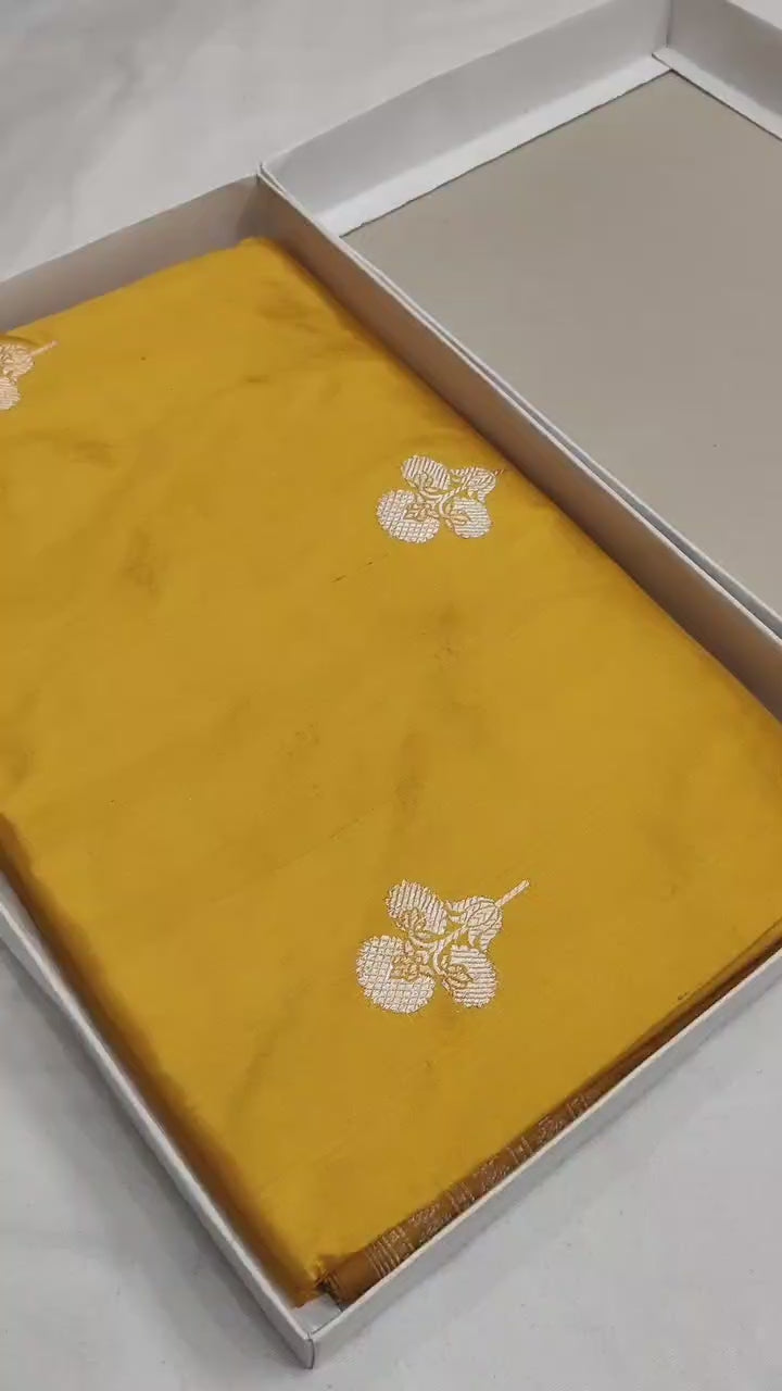 Pure Katan Silk Kadhwa Handloom Saree