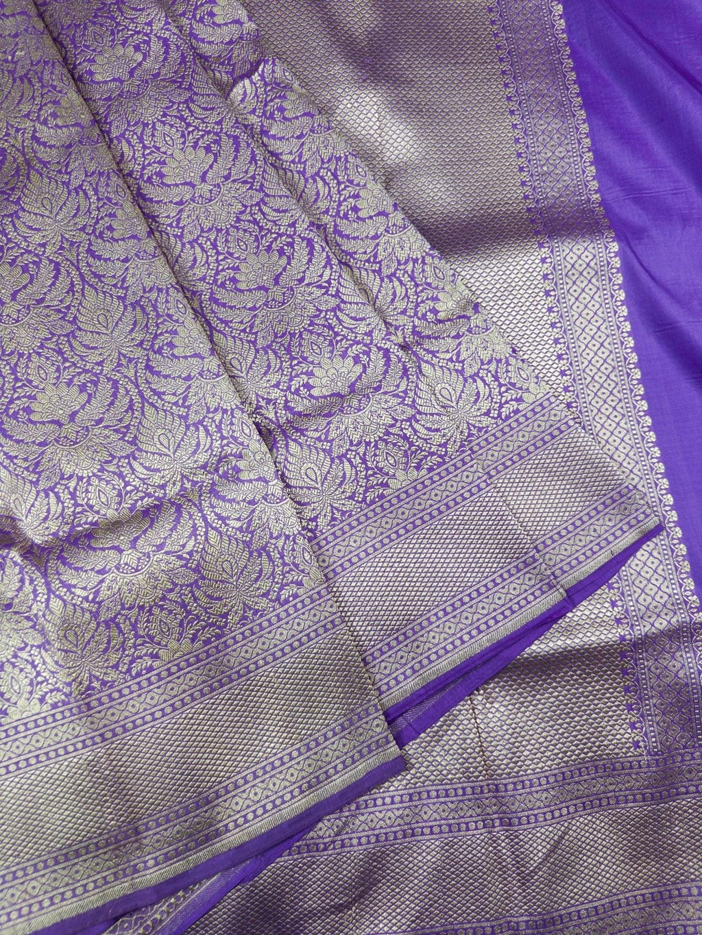 Pure Katan Silk Banarasi Saree Brocade - Katan Banaras