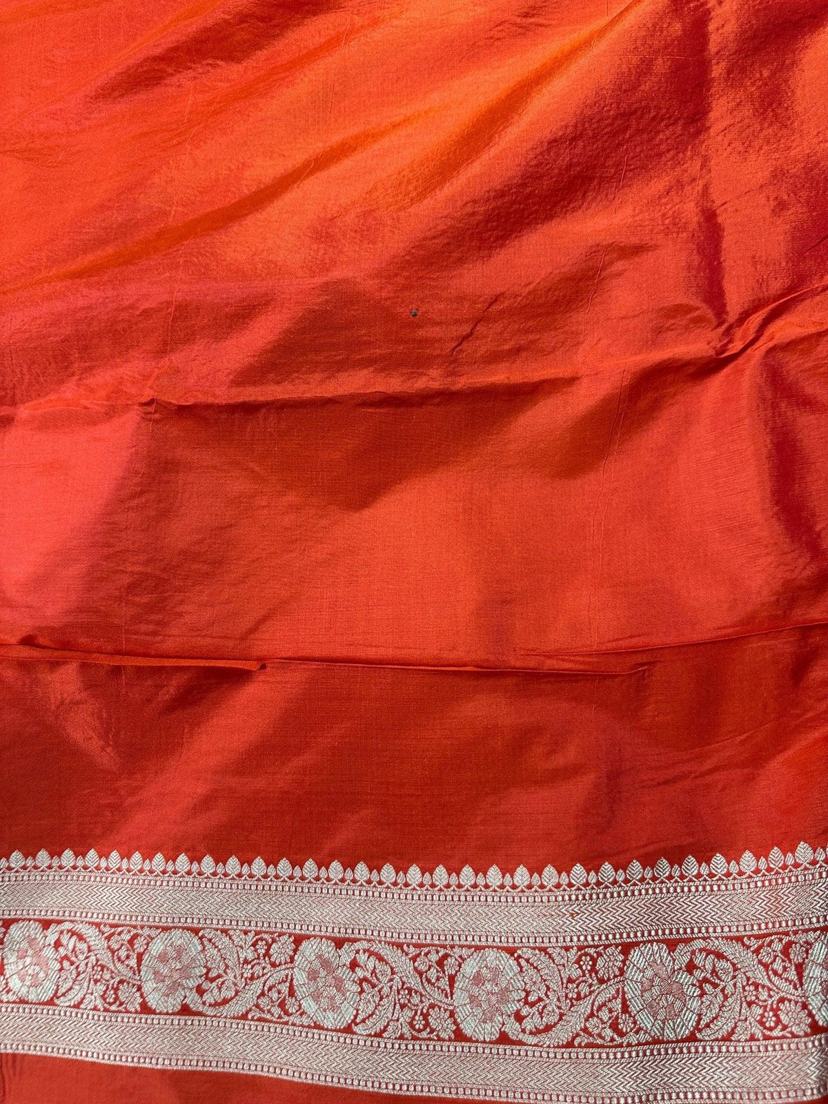 Red Pure Katan Silk Jaalwork Banarasi Saree Uppada Bridal Handwoven Festive - Katan Banaras