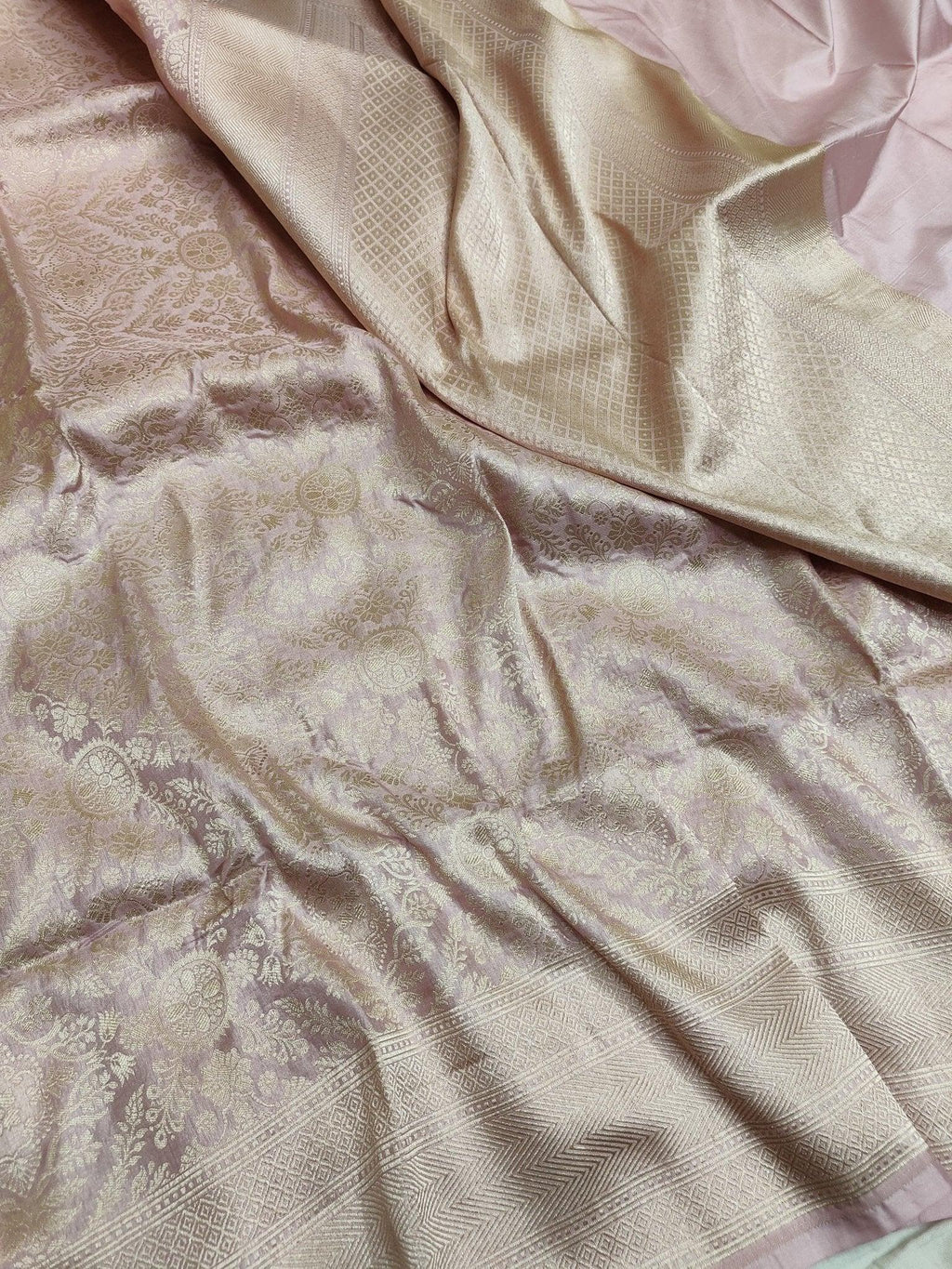 Pure Katan Silk Brocade Saree - Katan Banaras