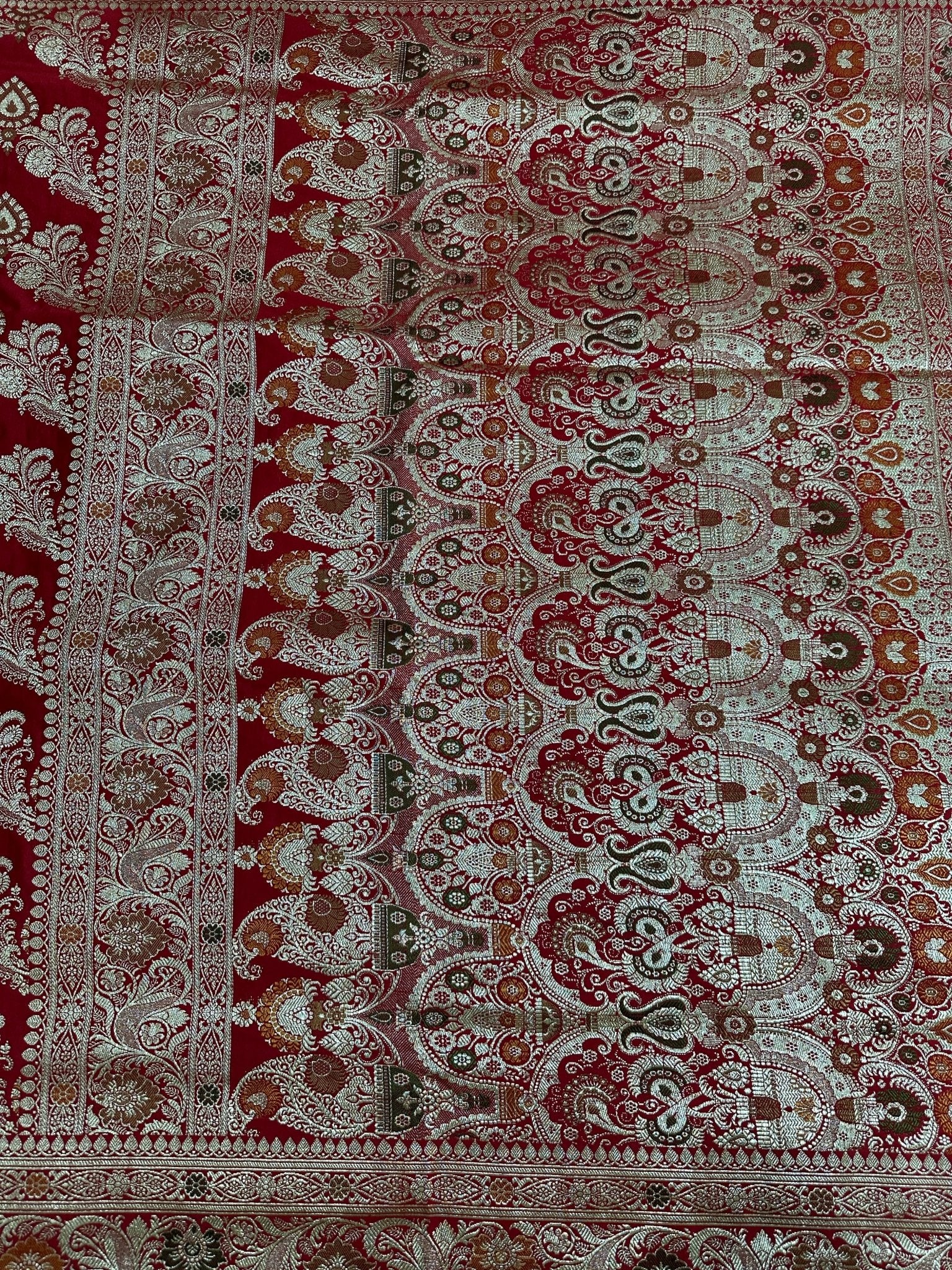 Pure Katan Silk Handloom Banarasi Bridal Saree - Katan Banaras