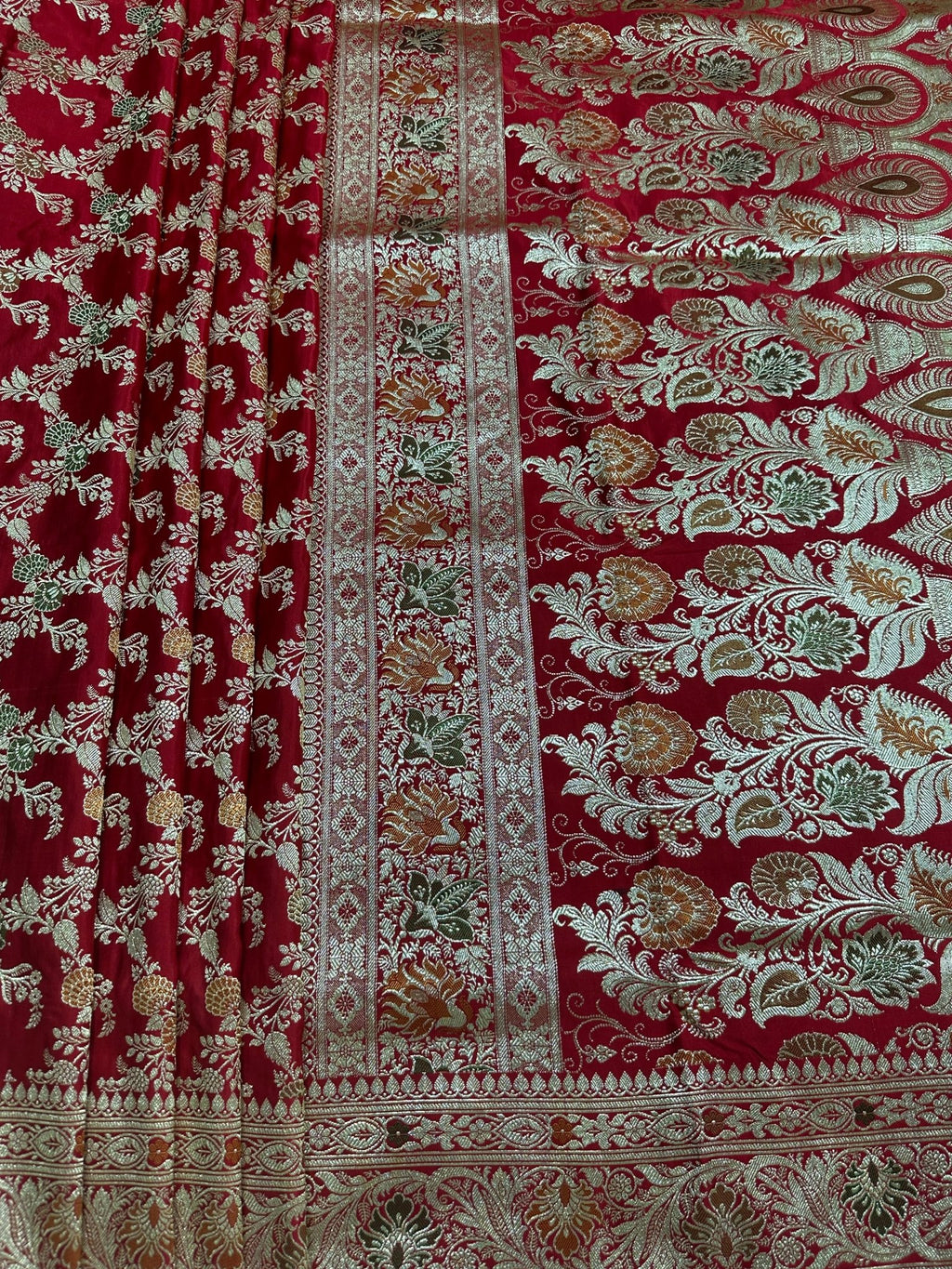 Pure Katan Silk Handloom Banarasi Saree - Katan Banaras