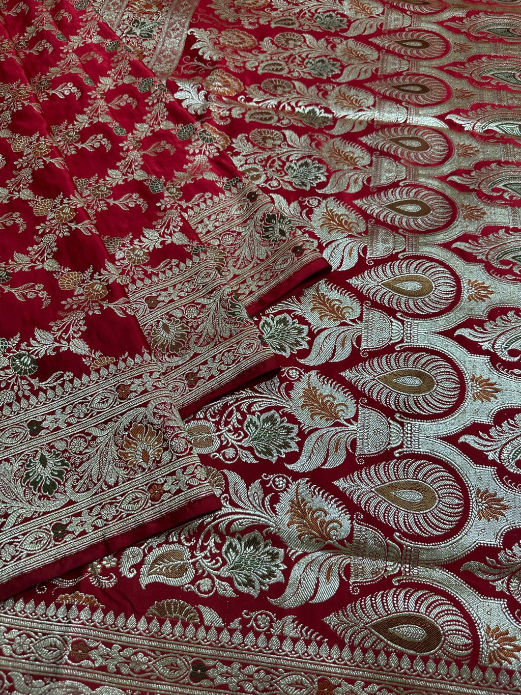 Pure Katan Silk Handloom Banarasi Saree - Katan Banaras