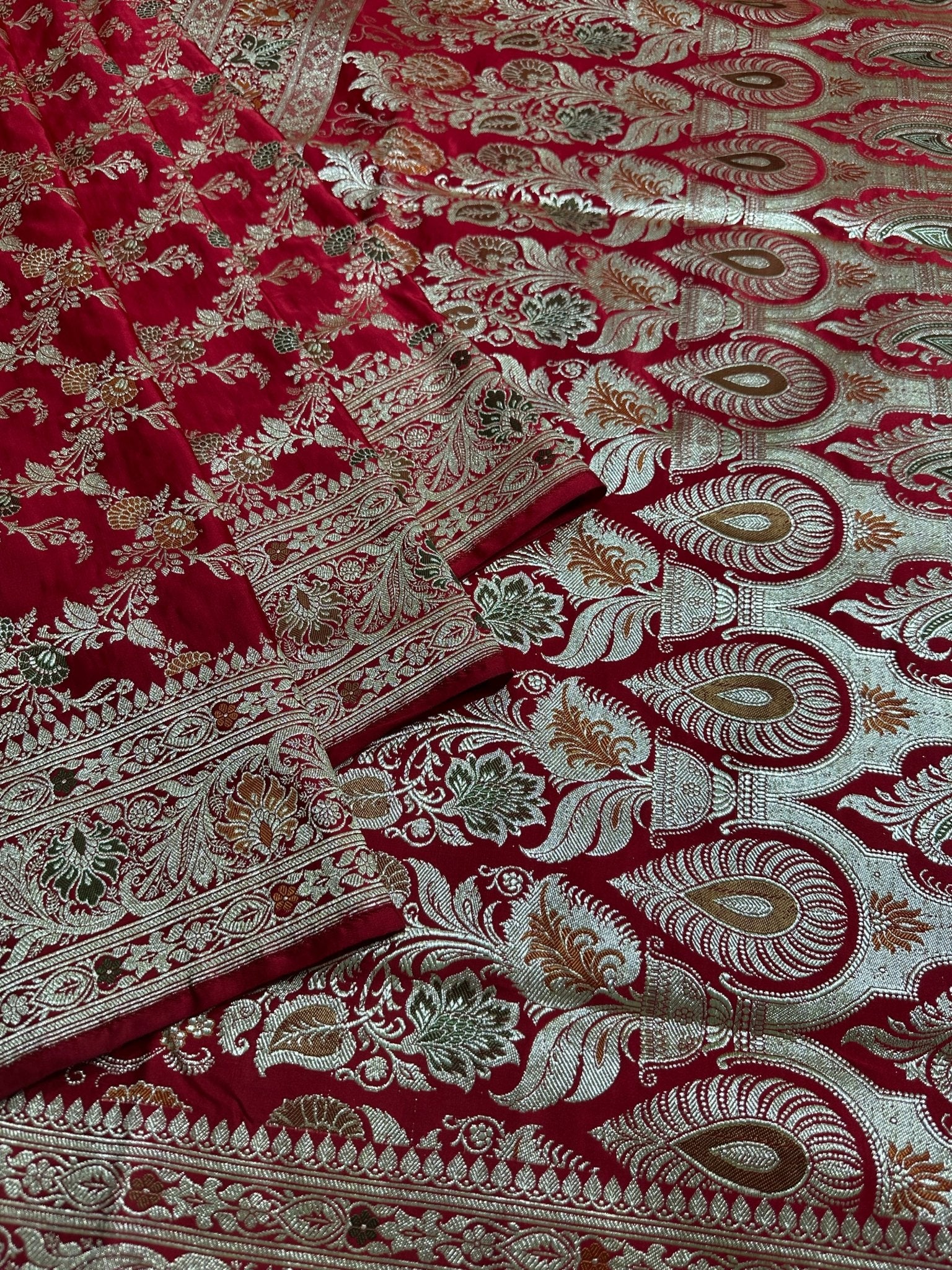 Pure Katan Silk Handloom Banarasi Saree - Katan Banaras