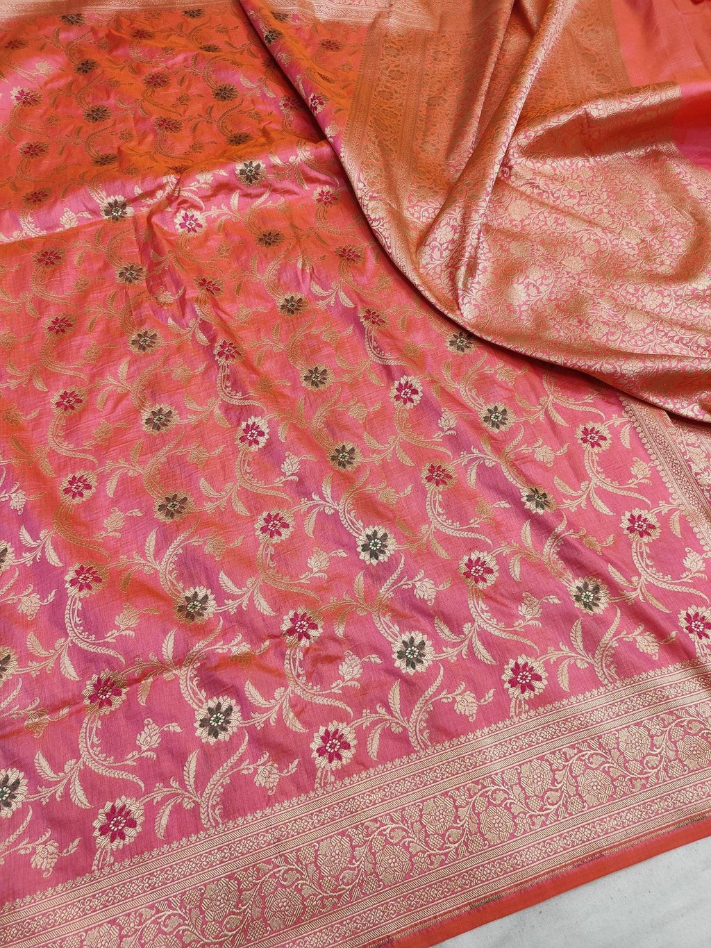 Pure Katan Silk Minakari Banarasi Saree - Katan Banaras