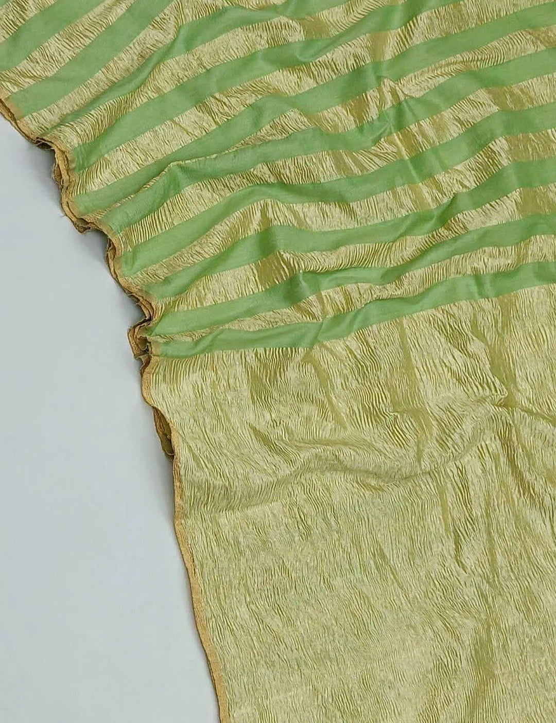 Pure Moonga Silk Banarasi Saree - Meena Zari Woven Luxury Silk Saree from Varanasi - front view | Pure Moonga Silk Banarasi Saree