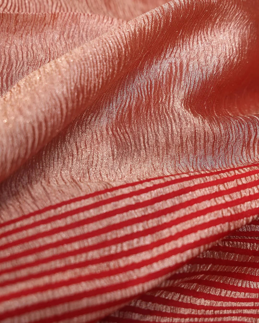 Pure Moonga Silk Banarasi Saree - Natural Golden Lustre Silk Saree from Varanasi - border detail | Pure Moonga Silk Banarasi Saree