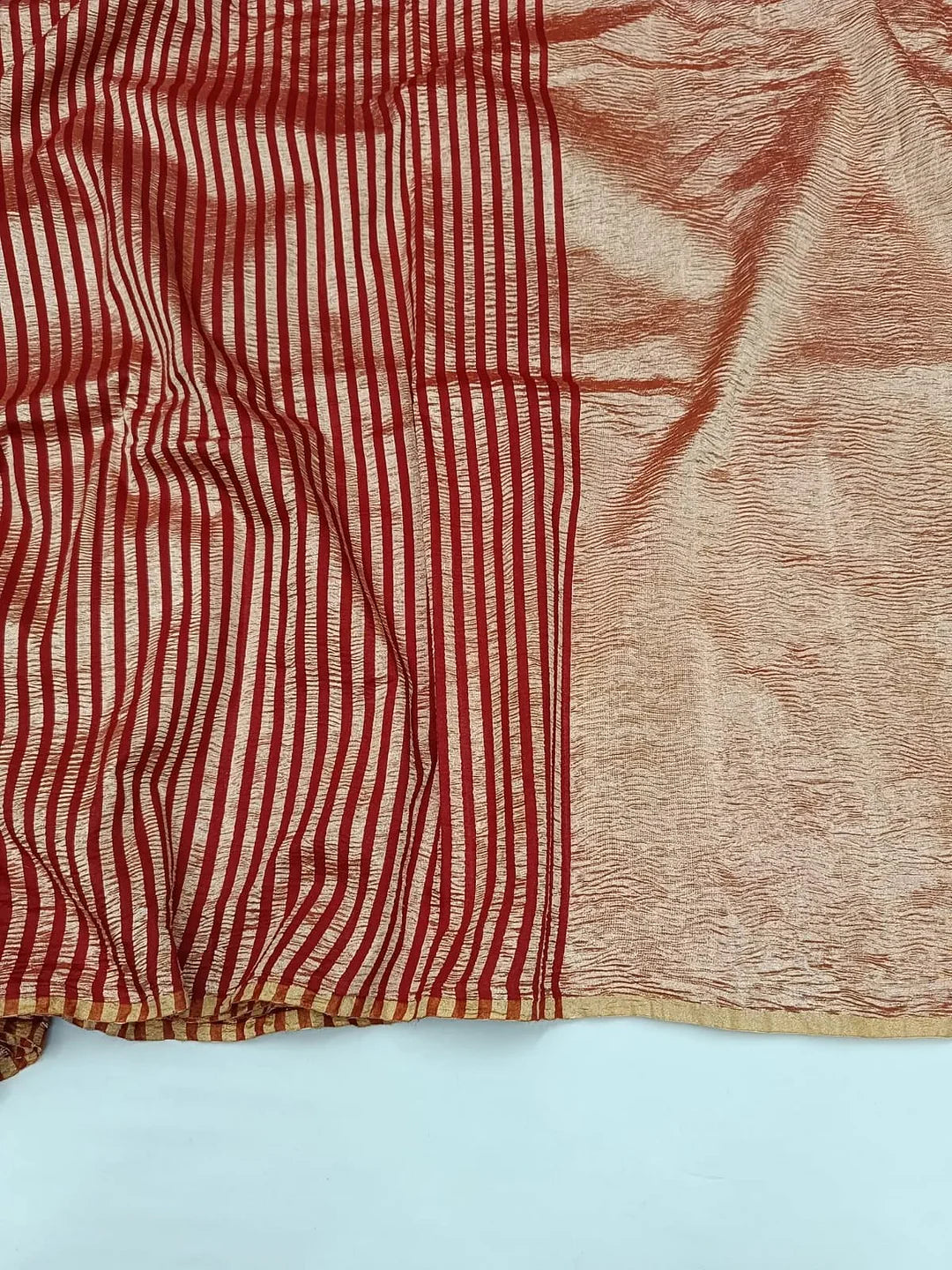 Pure Moonga Silk Banarasi Saree - Shikargah Zari Woven Luxury Saree from Varanasi - pallu closeup | Pure Moonga Silk Banarasi Saree
