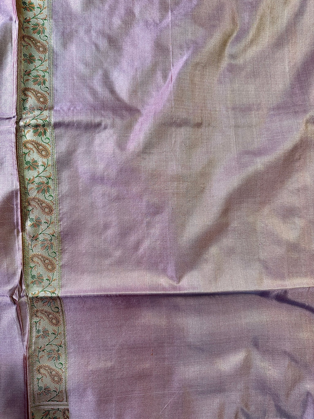 Rose Pink Pure Banarasi Handloom Jamawar Tanchui Kadhwa Interlocked Weaved Saree - Katan Banaras