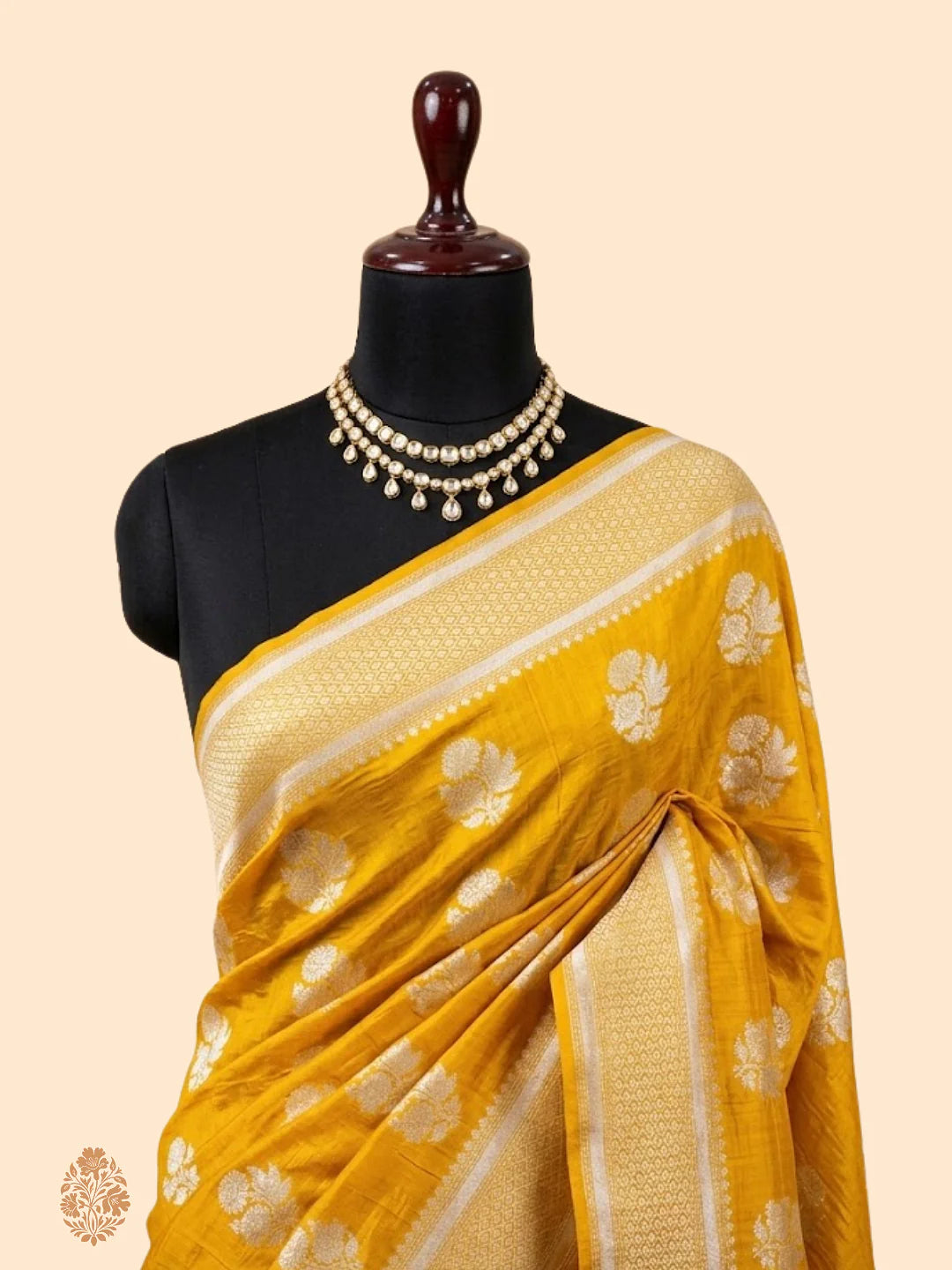 Pure Moonga Silk Banarasi Saree – Handwoven Elegance from Varanasi | Katan Banaras