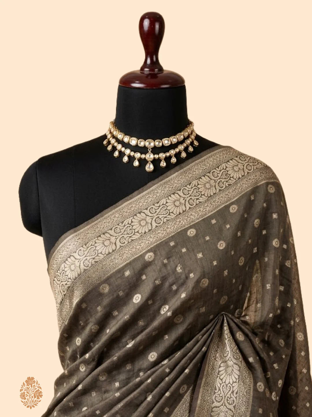 Pure Moonga Silk Banarasi Saree – Handwoven Elegance from Varanasi | Katan Banaras