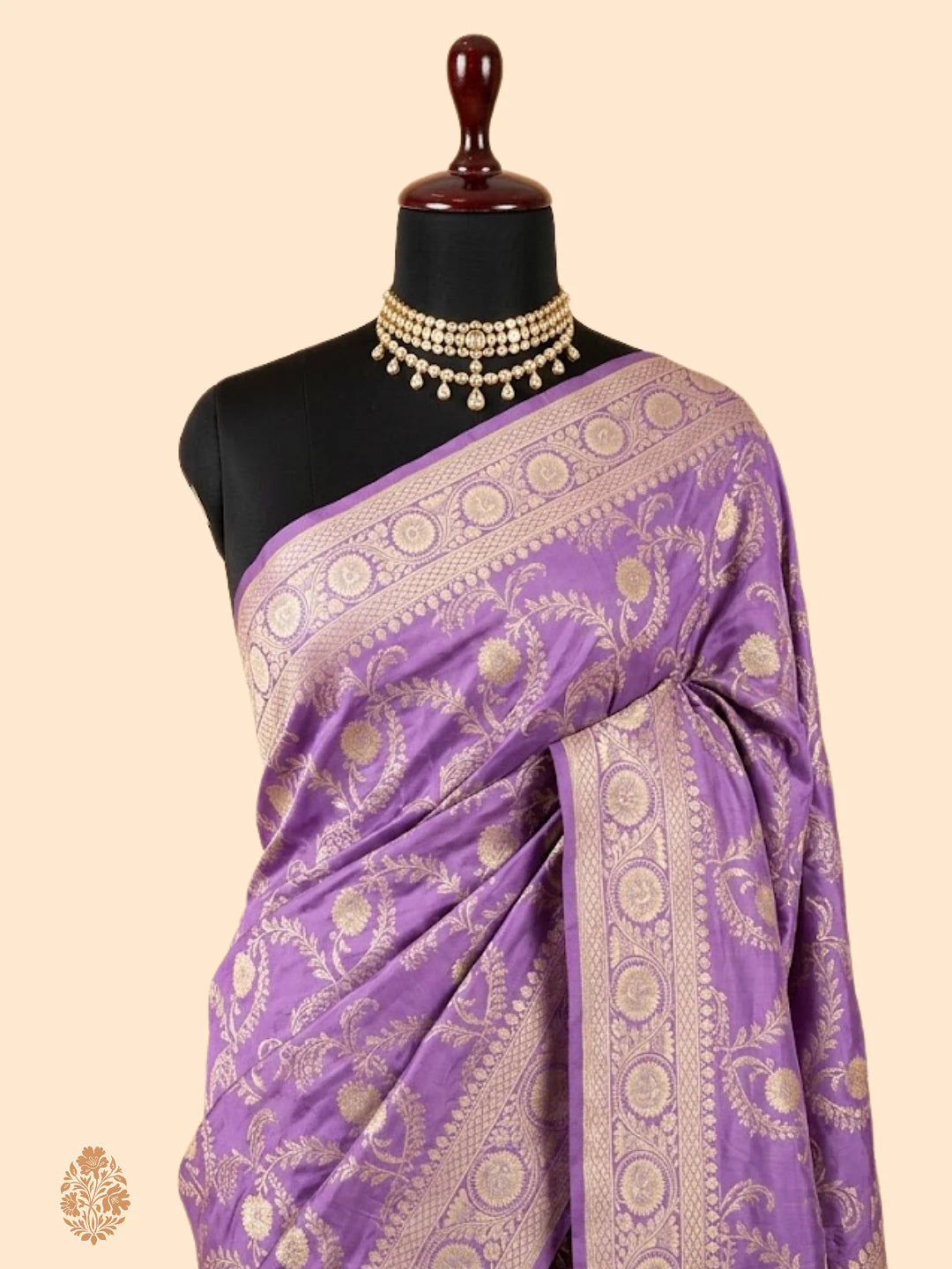 Pure Katan Silk Jaalwork Banarasi Saree –  Uppada Weave | Handwoven Festive Saree