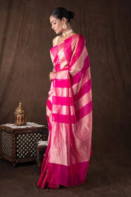 Lightweight Tissue Silk Banarasi Saree perfect for wedding and festive occasions